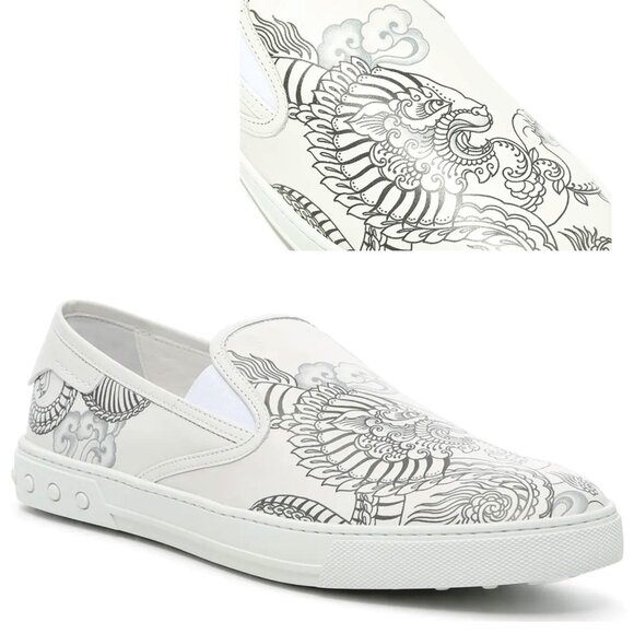 TOD'S SNEAKERS MENS LIMITED EDITION TATTOO PANTOFOLA SHOES